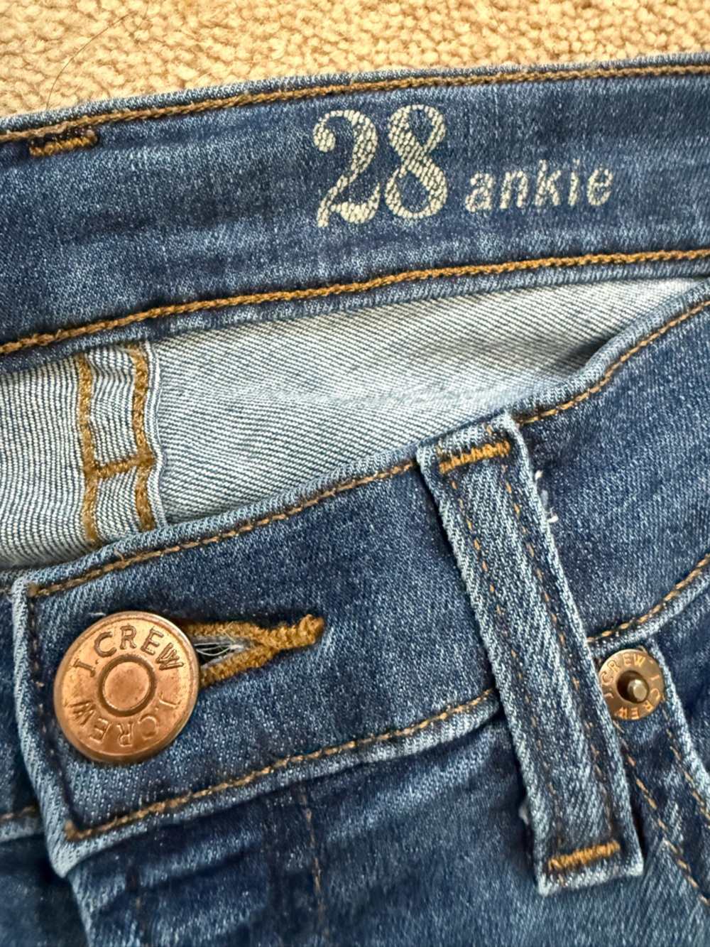 J.Crew Toothpick Ankle Jean size 28 - Picture 4 of 6